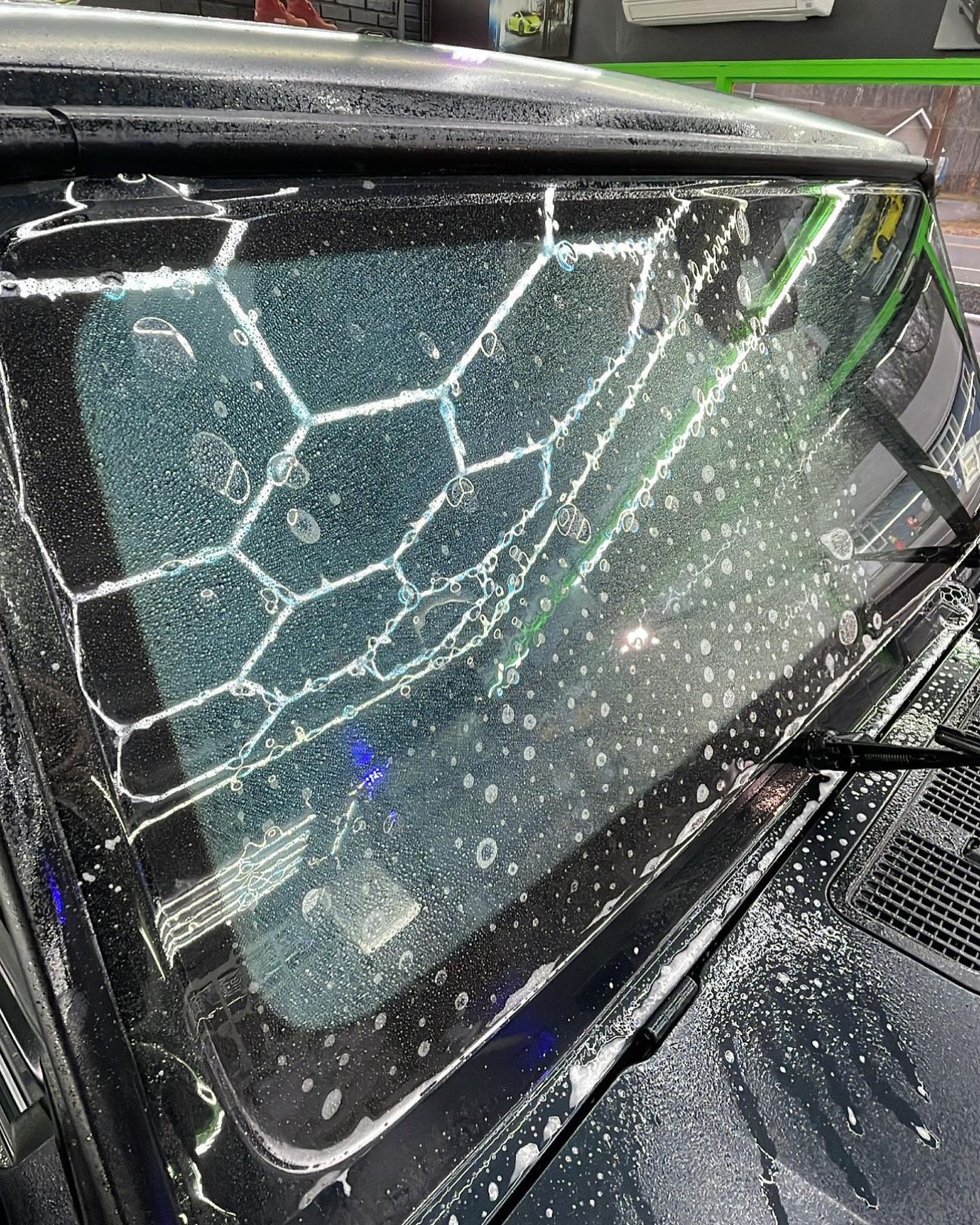 G-Wagon windshield film going on