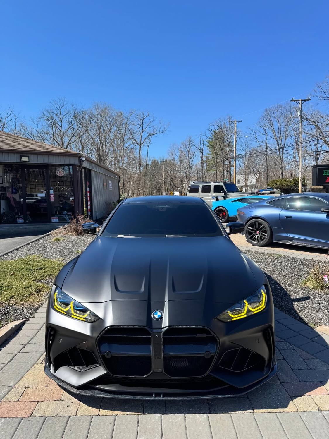 BMW M4 color-change in matte colored XPEL paint protection film at Prestige in Hopewell Junction NY