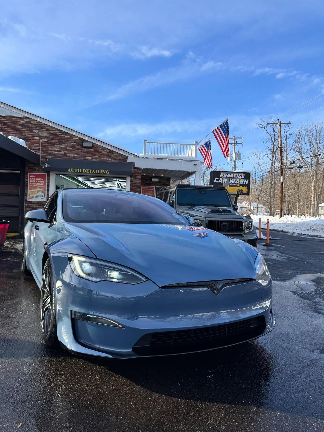 Tesla Model S ceramic window tint and XPEL paint protection film in the Hudson Valley NY