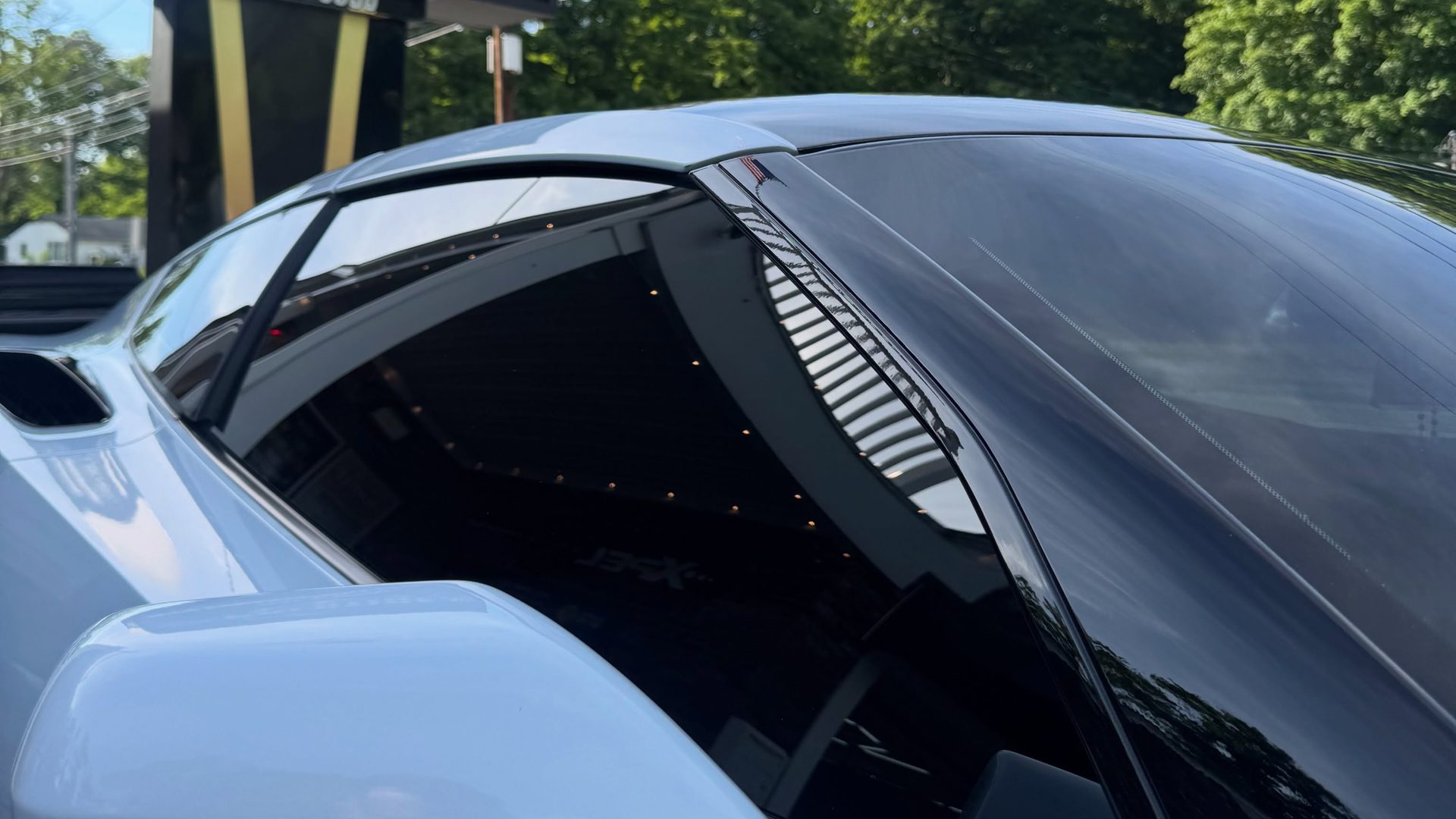 Corvette with ceramic window tint at Prestige